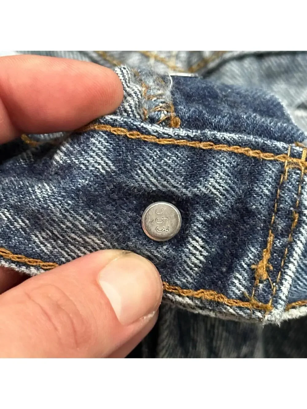 VTG 90s Levis 501 Button Fly 30x36 USA Tag Jeans Straight Acid Wash XX Act 27x32
